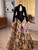 Black Velvet Long Sleeve Prom Dress