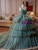 Light Green Tulle Spaghetti Straps Tiers Quinceanera Dress