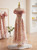 Pink Tulle Sequins Off the Shoulder Short Prom Dress