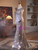 Silver Mermaid Sequins V-neck Prom Dress