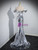 Silver Mermaid Sequins Off the Shoulder Bow Prom Dress