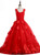 Modern Red Rose  Flower Girl Dresses first Communion Dresses For Girls