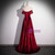 A-Line Burgundy Velvet Off the Shoulder Pleats Prom Dress