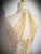 Champagne Tulle Halter Beading Prom Dress