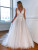 Tulle V-neck Lace Backless Wedding Dress