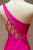 Hot Pink Mermaid One Shoulder Prom Dress