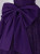 Dark Purple Tulle Sequins Puff Sleeve Pleats Prom Dress