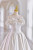 White Ball Gown Satin Off the Shoulder Flower Wedding Dress