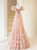 Pink Sequins Short Sleeve Velvet Short Sleeve Prom Dress