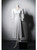 White Long Sleeve V-neck Button Wedding Dress