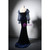 Navy Blue Mermaid Velvet Long Sleeve Prom Dress