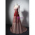 Gradual Contrast Splicing Beading Sling Prom Dress