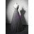 Gray Tulle V-neck Beading Prom Dress