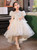 In Stock:Ship in 48 Hours Ball Gown Sequins Puff Sleeve Flower Girl Dress
