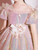 In Stock:Ship in 48 Hours Pink Sequins Puff Sleeve Flower Girl Dress