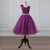 Stunning Purple Flower Girl Dresses Floor Length A-line Beaded Formal