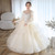 In Stock:Ship in 48 Hours Champagne Ball Gown Sequins Flower Girl Dress