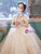 In Stock:Ship in 48 hours Tulle Sequins Pearls Flower Girl Dress