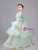 In Stock:Ship in 48 hours Green Tulle Short Sleeve Flower Girl Dress