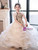 In Stock:Ship in 48 hours Champagne Puff Sleeve Sequins Flower Girl Dress