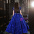 In Stock:Ship in 48 hours Royal Blue Sequins Flower Girl Dress