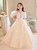 In Stock:Ship in 48 Hours Tulle Long Sleeve Flower Girl Dress