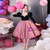 In Stock:Ship in 48 Hours Pink Flower Short Flower Girl Dress