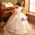 In Stock:Ship in 48 Hours High Neck Short Sleeve Flower Girl Dress