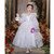 In Stock:Ship in 48 Hours Blue Tulle Sequins Long Sleeve Flower Girl Dress