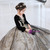 In Stock:Ship in 48 Hours Black Sequins Long Sleeve Flower Girl Dress