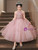 In Stock:Ship in 48 Hours Pink Tulle Sequins Beading Flower Girl Dress