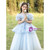 In Stock:Ship in 48 hours Tulle Sequins Puff Sleeve Flower Girl Dress