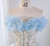 Blue Tulle Sequins Quinceanera Dress