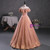 Orange Ball Gown Sequins Quinceanera Dress