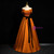 Orange Satin off the Shoulder Sequins Quinceanera Dress