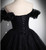 Black Ball Goen Tulle Sequins Off the Shoulder Quinceanera Dress