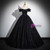 Black Ball Goen Tulle Sequins Off the Shoulder Quinceanera Dress