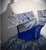 Blue Off the Shoulder Quinceanera Dress