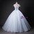 Light Blue Tulle Off the Shoulder Appliques Quinceanera Dress