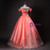 Pink Ball Gown Sequins Tulle Quinceanera Dress