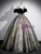 Black Tulle Velvet Sequins Straps Quinceanera Dress