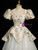 Blue Tulle Short Sleeve Quinceanera Dress