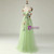Purple Tulle Pleats Flower Prom Dress