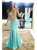 Prom Dresses Backless Slit Evening Party Gowns Sparkle Illusion V neck Mermaid Chiffon