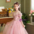 Pink Tulle Sequins Princess Flower Girl Dress