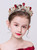 Girl Studded Red Crown Tiara