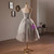 Gray Tulle Sequins Straps Homecoming Dress