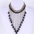 Impressive Tassel Rhinestone Alloy Chain European Torques Choker Necklace