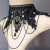 Attractive Wide Black Lace Gothic Style Choker Necklace