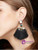 Chic Bead Semicircle Tassel Earrings